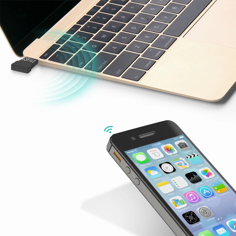 

USB Bluetooth 4.0 Adapter Transmitter Bluetooth Receiver Audio Bluetooth Dongle Wireless USB Adapter for Computer PC Laptop