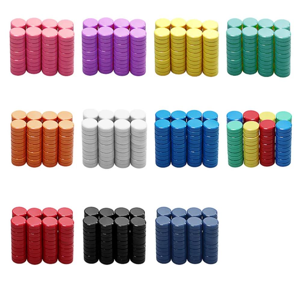 

30Pcs Whiteboard Magnets Strong Round Magnets Magnetic Button Stickers for Pin Board Notice Board Refrigerator Picture (Random
