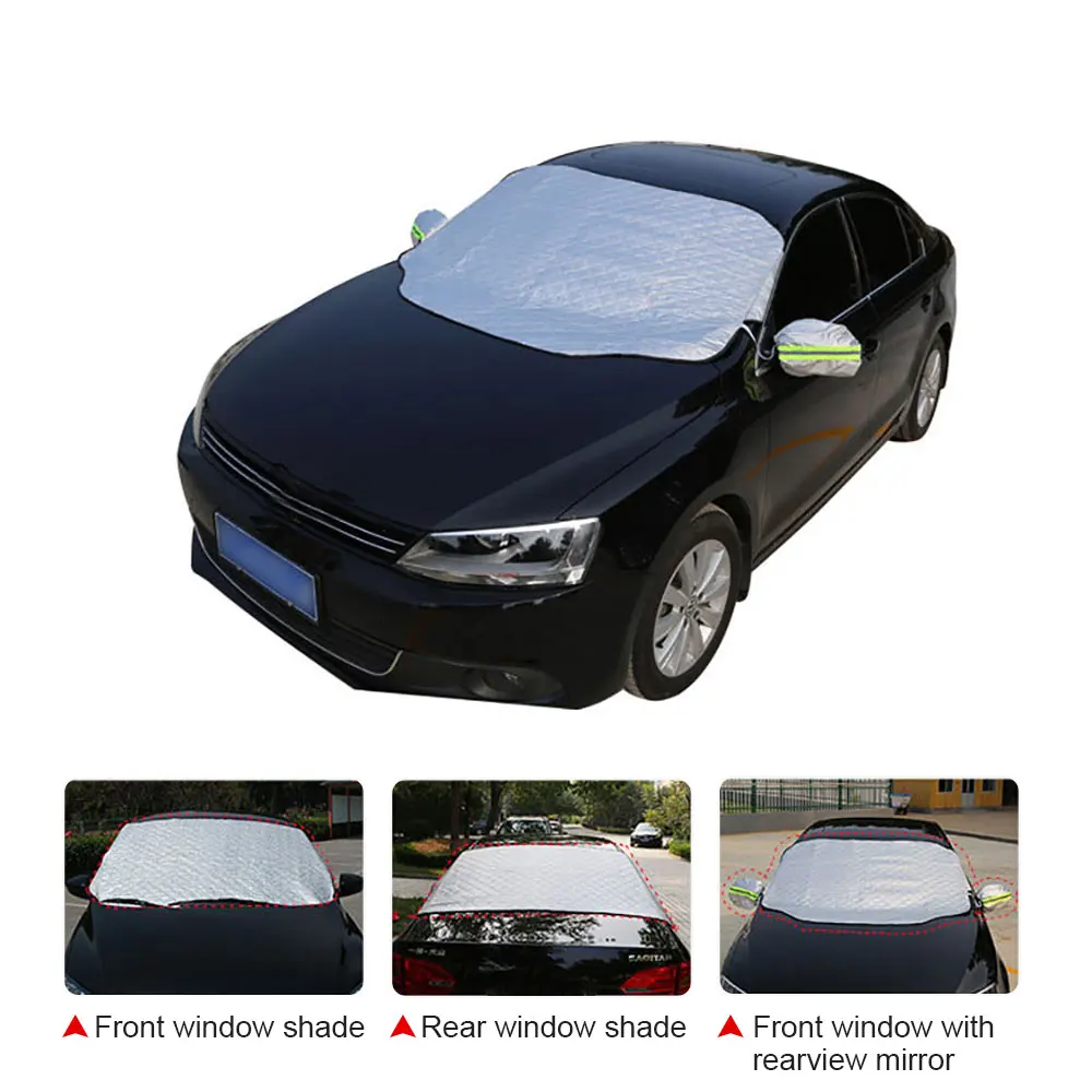 Автомобильный чехол на лобовое стекло автомобильный Снежный лед солнцезащитный