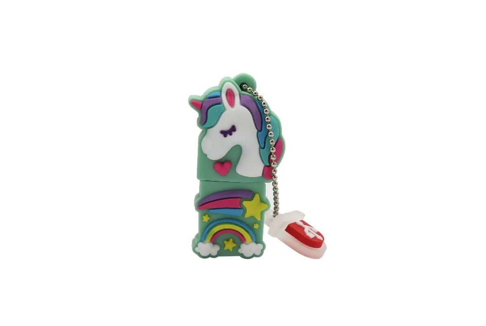 TEXT ME 64GB мультфильм Единорог воздушный шар стиль usb флэш-накопитель usb 2,0 4GB 8GB 16GB 32GB флешка, подарок