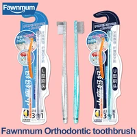 fawnmum orthodontic toothbrush interdental brush three piece set dental teeth whitening clean teeth tooth pick limpieza dental