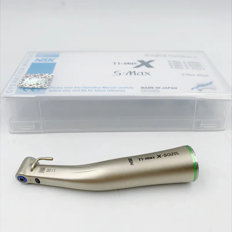 Dental Implant Handpiece Fiber Optic Nsk Ti-max X-sg20l Type 20:1 Reduction Low Speed Led Contra Angle | Красота и здоровье