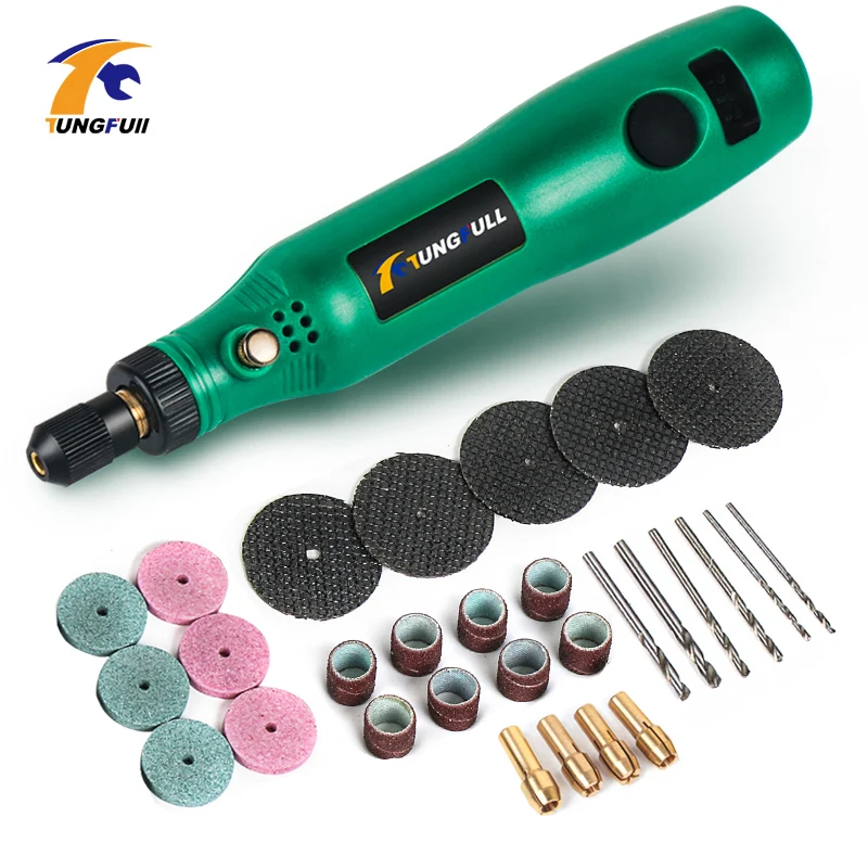 

TUNGFULL Charging Drill Electric Nail Drill Machine Rotary Tool For Jewelry Metal Mini Cordless Drill Hand Drill Engraving Pen