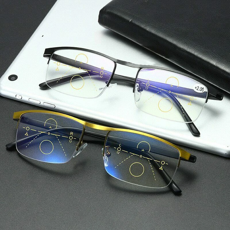 

German Intelligent Color Progressive Auto Focus Reading Glasses See More Clearly Women Men -MX8 Multifunctional Dress up