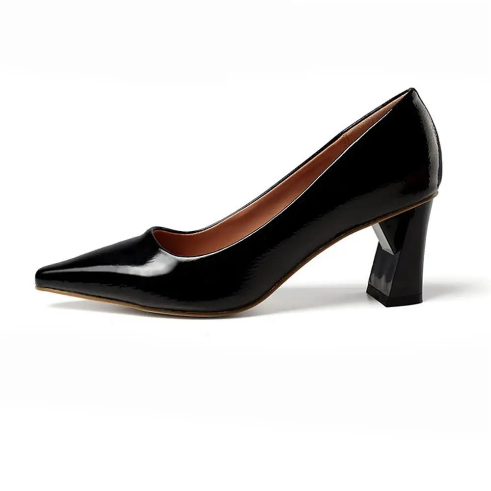 Сезон весна-осень женская обувь из лакированной кожи с ткань удобный толстый