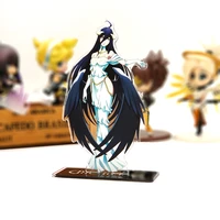 overlord over lord albedo acrylic stand figure model double side plate holder cake topper anime japanese