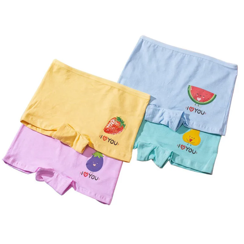 4pcs Girls Cartoon Briefs Children Cotton Underwear Pretty Girls Princess Panties Kids Brief Panties Soft Underpants Size 2T-10T