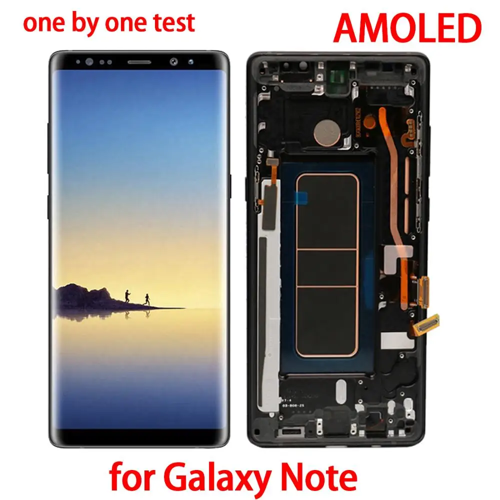 Оригинальный Super AMOLED ЖК экран 6 3 дюйма для SAMSUNG Galaxy Note 8 N9500 N9500F N900D N900DS дигитайзер