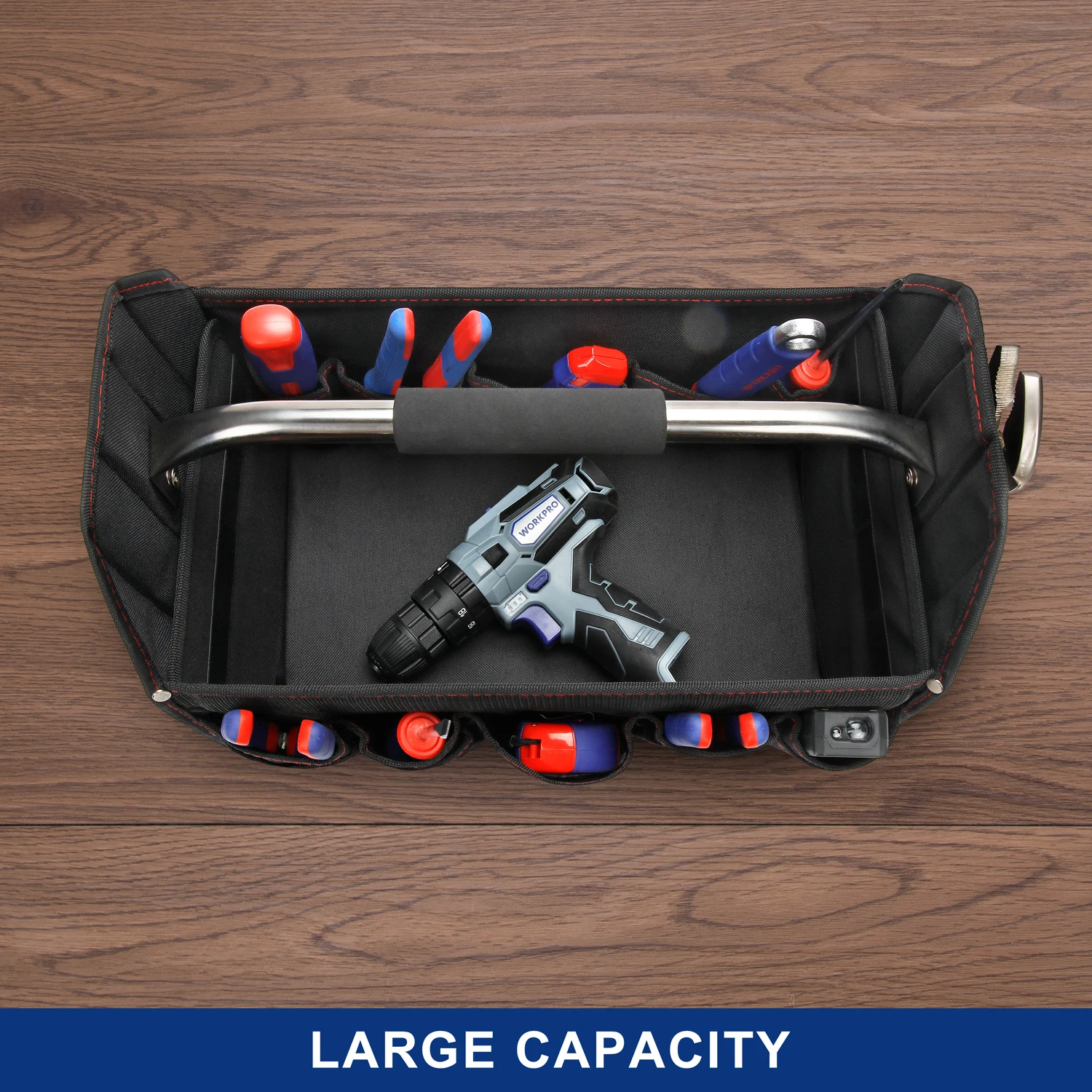 Сумка для инструментов WORKPRO органайзер набор наплечная складная сумка из 600D