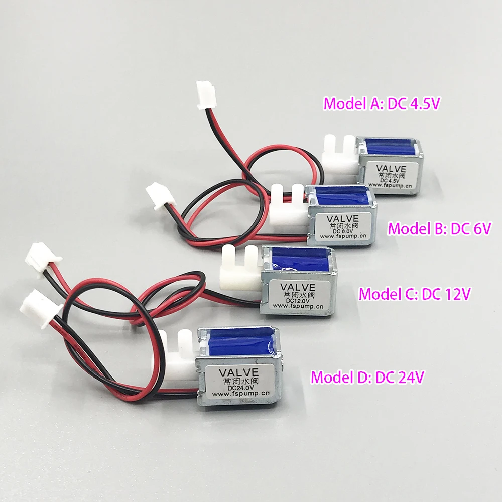 Небольшой электромагнитный клапан с нормально замкнутым N/C регулятором расхода