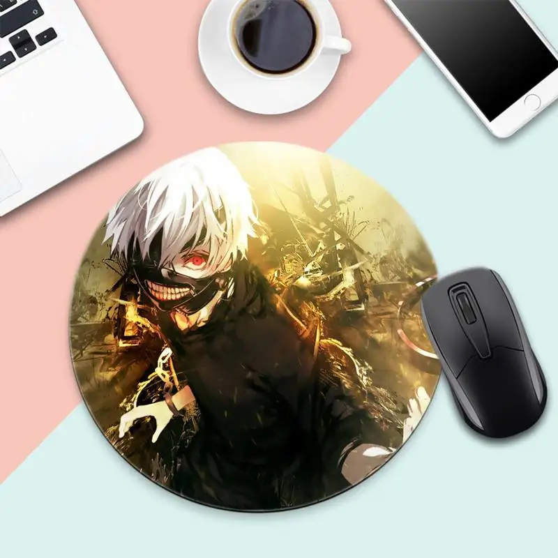 

Tokyo Ghoul Keyboards Mat Rubber Gaming mousepad Desk Mat Desk Table Protect Game Office Work Round pad XL Non-slip