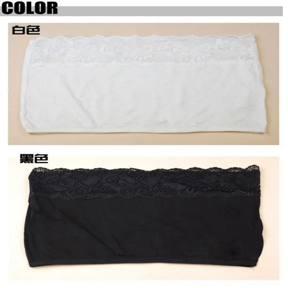 Бюстгальтер женский кружевной без бретелек однотонный с запахом на груди 2021|bandeau