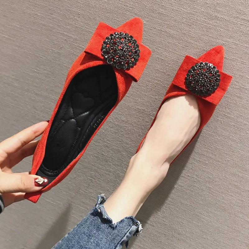 Новый 2021 модные туфли на плоской подошве Женские лодочки элегантные женские с