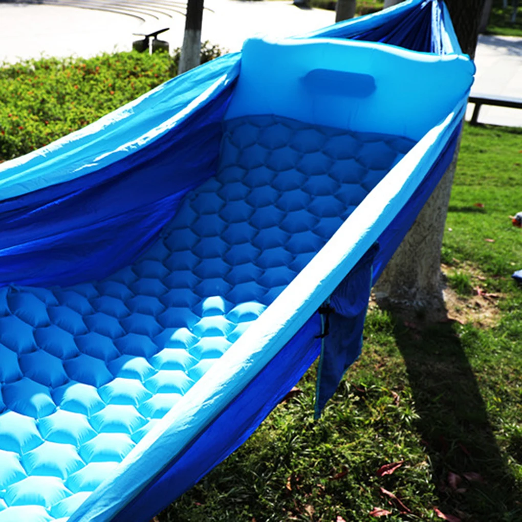 

Outdoor Hexagon Air Cushion TPU Inflatable Portable Camping Thickening Tent Beach Sleeping Pad with Pillow