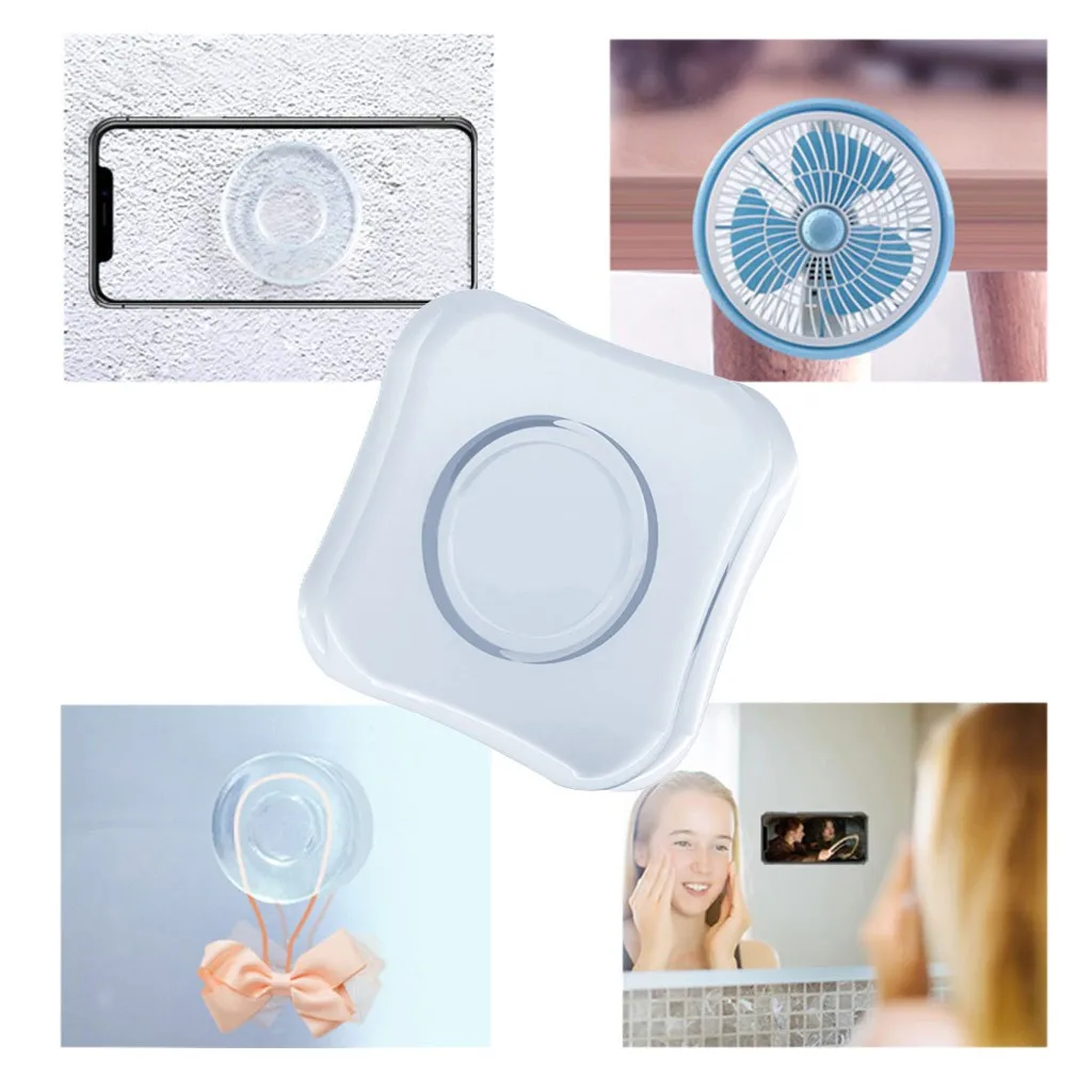 Прозрачные многоразовые двухсторонние клейкие подушечки для ванной комнаты