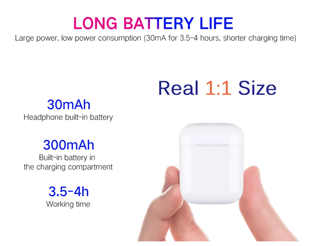 I9000 TWS копия 1: 1air Bluetooth беспроводная гарнитура спортивная Гарнитура, наушники PK i60 i80 I200 i500 i800 i1000
