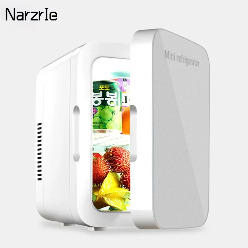 Портативный автомобильный холодильник 8 л мини морозильная камера 12 В/220 В для