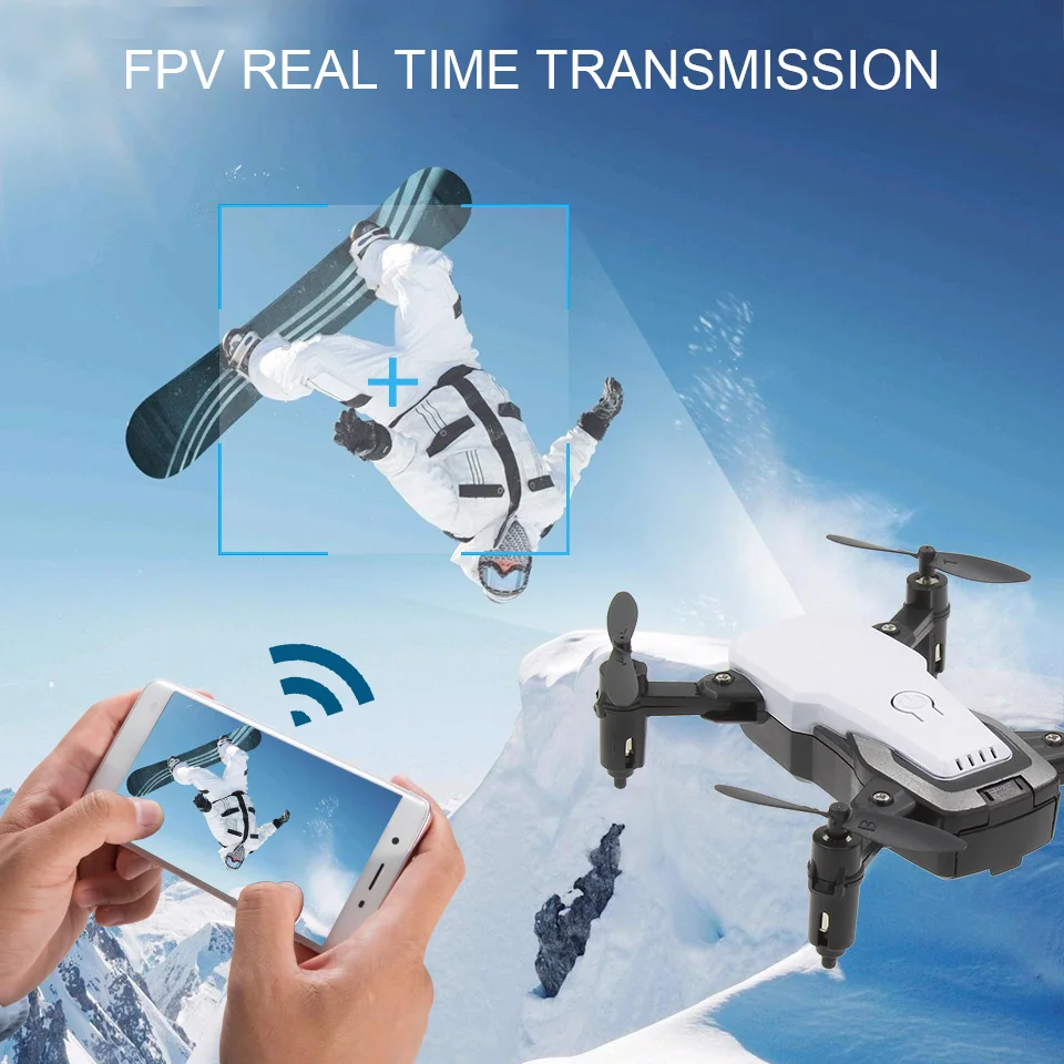 Lanbird мини Радиоуправляемый Дрон с камерой FPV Wifi Пульт дистанционного управления Квадрокоптер мини игрушка Дети Дроны для начинающих Вертолет vs E61 S9W