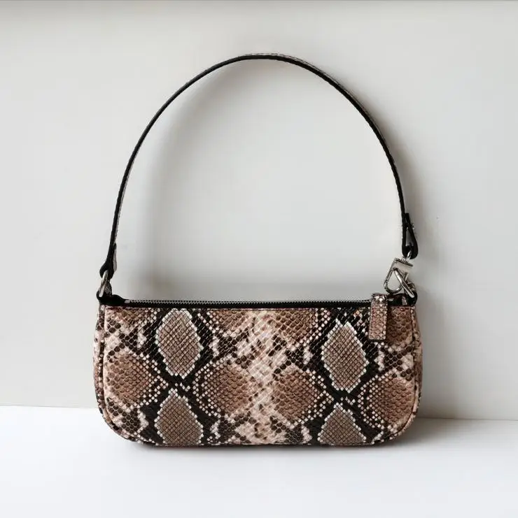 Женская сумка из натуральной кожи маленький кошелек на плечо с узором под кожу