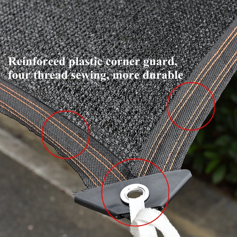 Черная 6 контактная Солнцезащитная сетка с защитой от УФ лучей для дома и сада