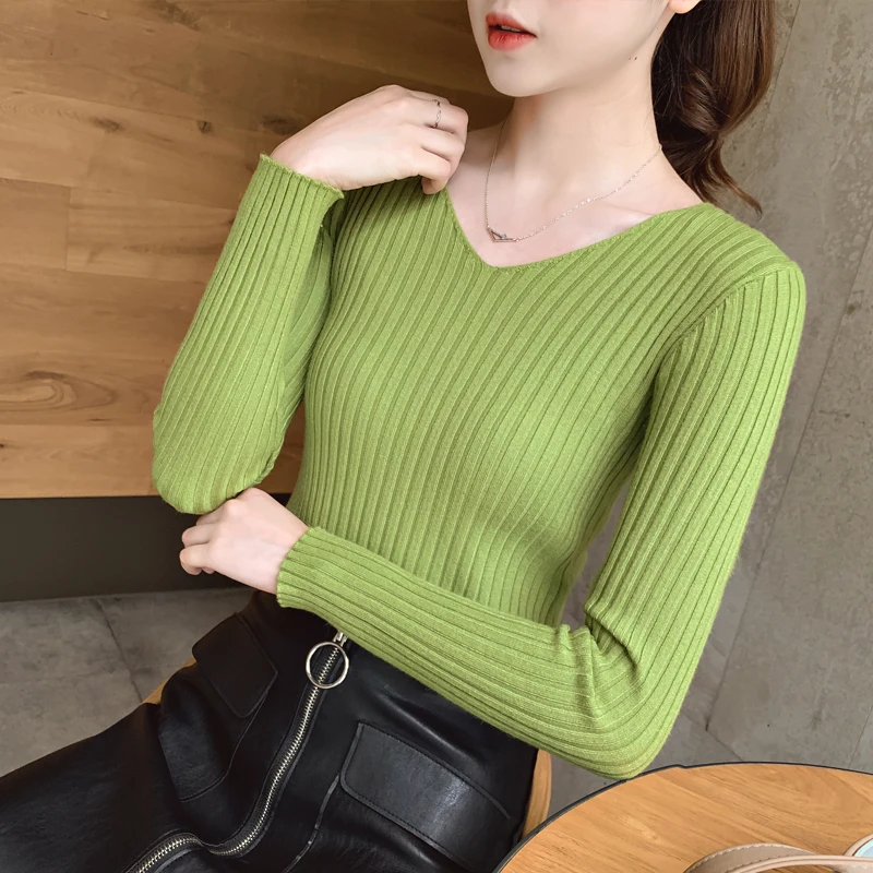 Новинка 2019 осенне-зимний женский модный Повседневный Теплый красивый свитер Fa18201