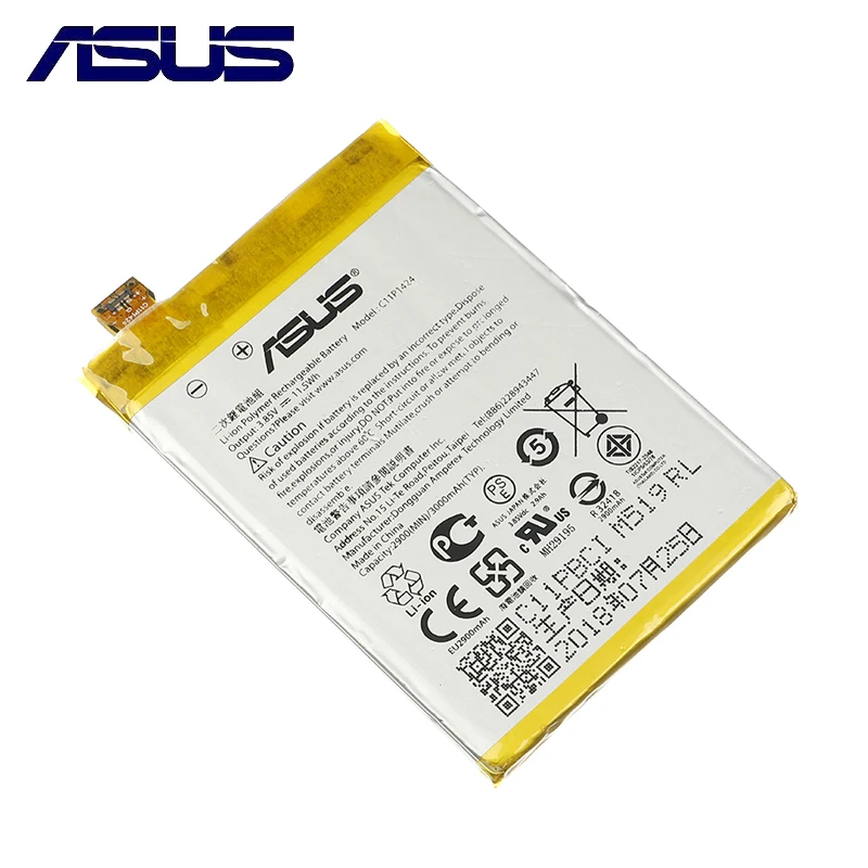 Оригинальный аккумулятор ASUS C11P1424 для Asus ZenFone 2 Z008D ZE551ML ZE550ML Z00AD ZenFone2 5 дюйма 3000