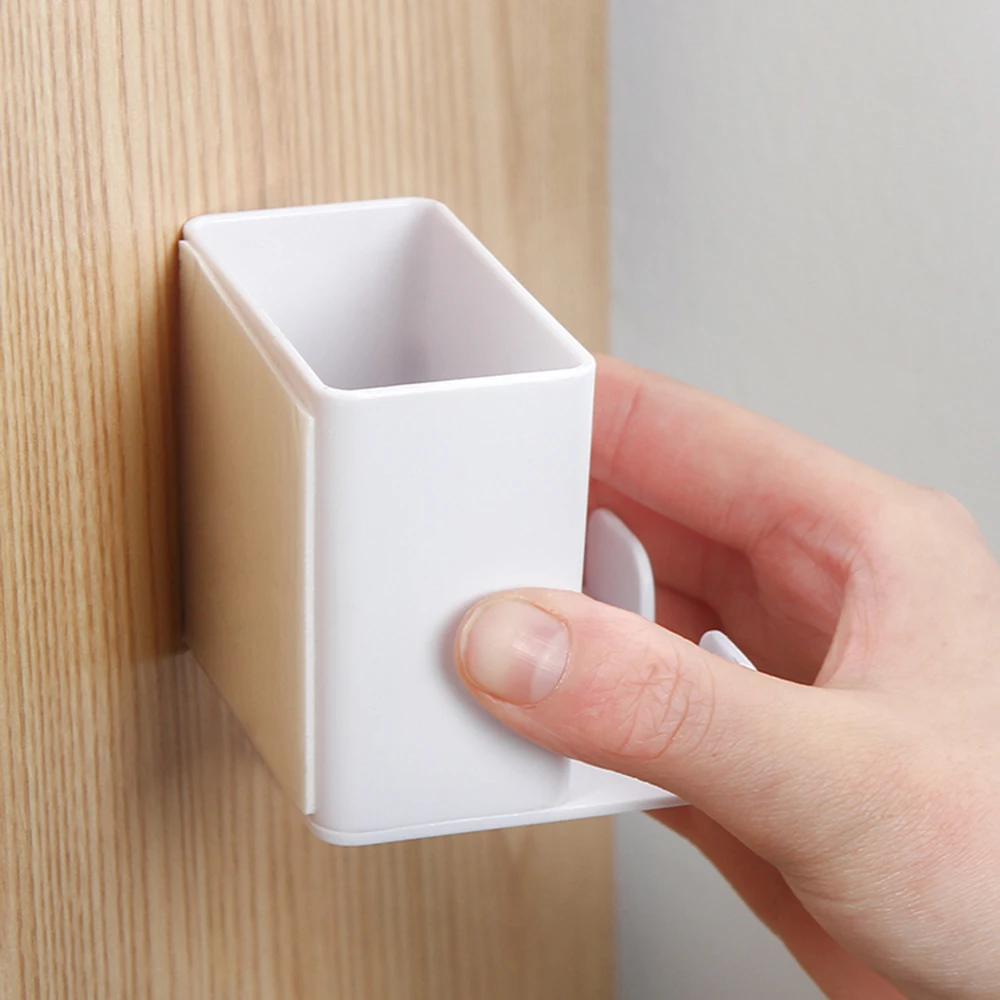 

4Pcs/set Self Adhesive Storage Box Wall Mounted Remote Control Storage Box Air Conditioning Hanging Storage Organizer