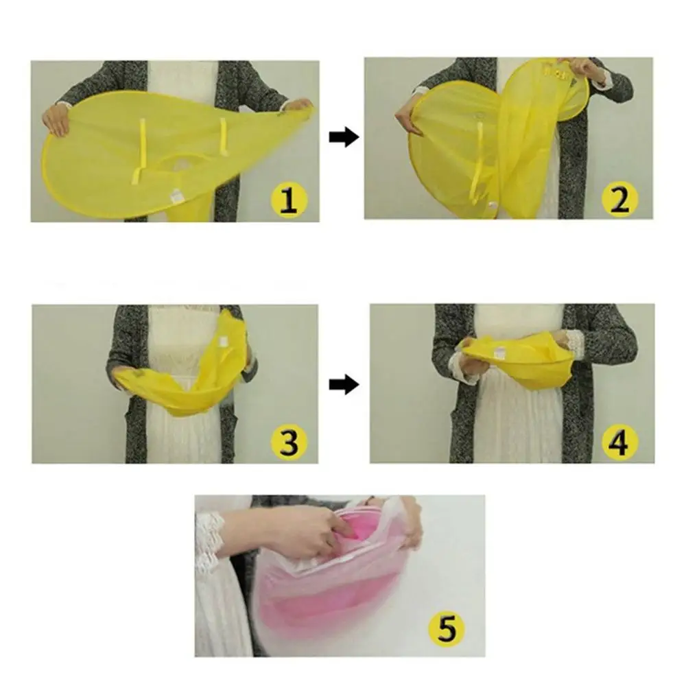 

Cute Raincoat Cartoon duck Kids Rain Coat UFO Children Umbrella Hat Magical Hands Free Tops Boys And Girls Windproof Poncho Baby
