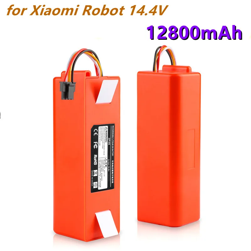 

12800mAh Robotic Vacuum cleaner Replacement Battery for Xiaomi Robot Roborock S50 S51 S55 Accessory Spare Parts li-ion battery