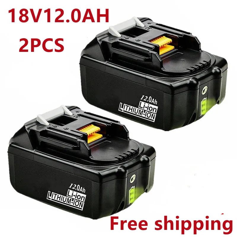 2 шт. оригинальный для Makita 18V 12000 мА/ч Перезаряжаемые Мощность инструменты Батарея
