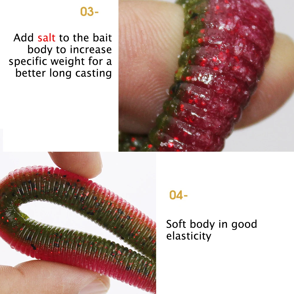 13 5 см 10 г Maggots мягкая рыболовная приманка Wacky Worm Приманка ПВХ искусственная Рыбная