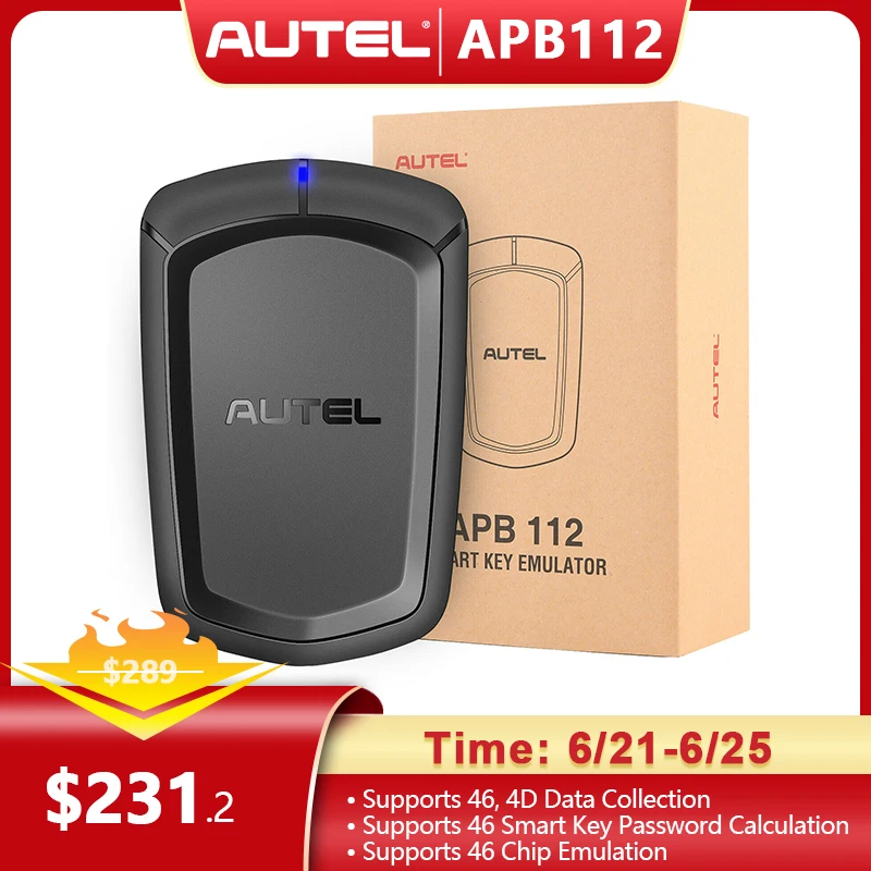 Интеллектуальный ключ симулятор AUTEL APB112 чип 46 4D совместимый с IM608 IM508