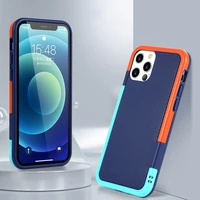 luxury contrast color ribbed antiskid phone case for iphone 11 12 pro max mini x xs xr 7 8 plus se 2 silicone shockproof cover