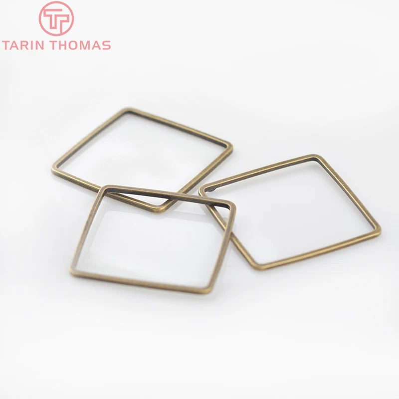 Латунные квадратные закрытые кольца соединительные для изготовления ювелирных