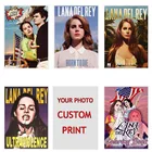 Классические Постеры Лана Дель Рей певец из крафт-бумаги, украшение на заказ, наклейка на стену для комнаты и бара с изображением