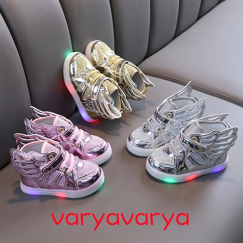 

LED Ankle Platform Kids Boots Children Casual Shoes Girls Botas Bottes De Mujer Botines Sapatos Infantil Bota De Neve Fille