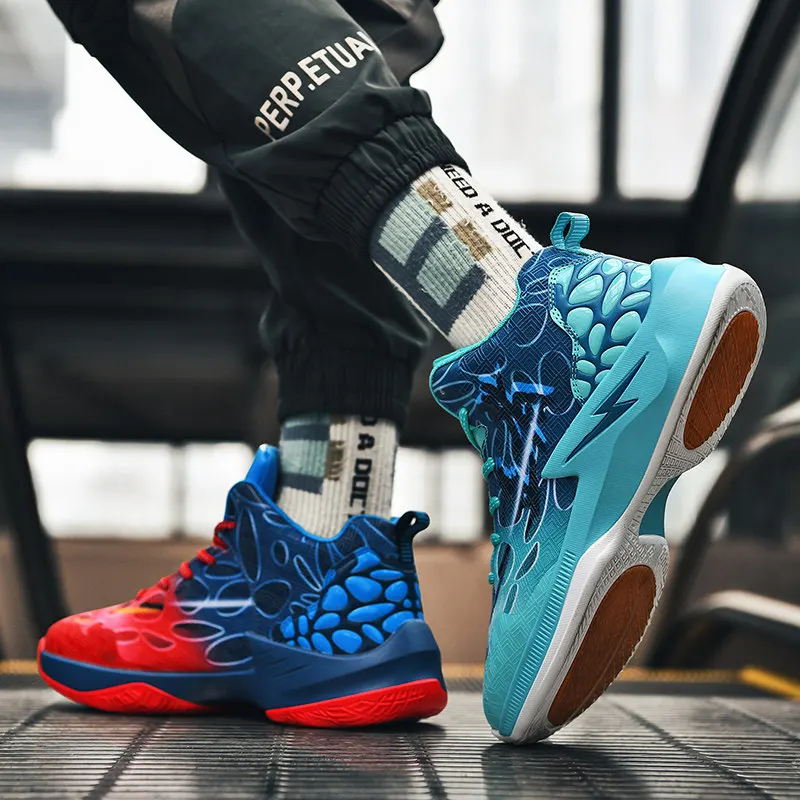 Brand Men’s Basketball Shoes Spring 2021 New Fashion Anti slip Mens Basketball Sneakers Proffessional Gym Training Shoes Men