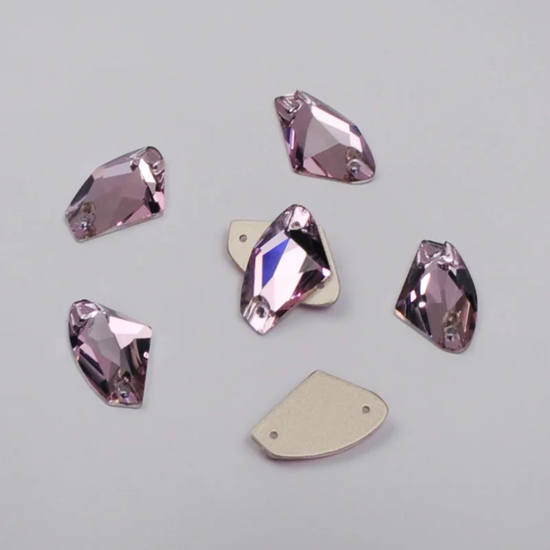 

CTPA3bI Super Shiny Sewn Rhinestones Strass Violet Flatback Needlework Glass Crystal Stones For Sewing Garment Accessories