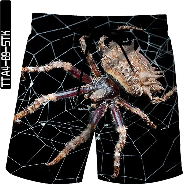 

Summer 3d Ink Printed Men's Shorts Beach Shorts Casual Shorts Drawstring Shorts Personalized Hip-hop Style Animal Elements