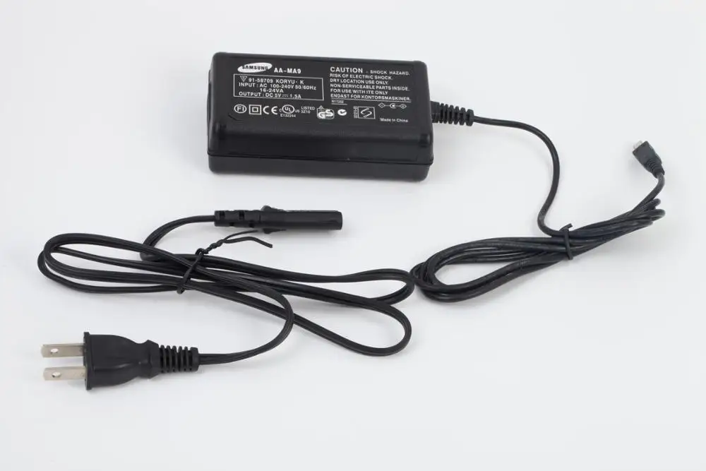 Адаптер питания переменного тока для зеркальных фотоаппаратов Samsung, видеокамер HMX H200 H203 H204 H205 H300 H303 H304 H305