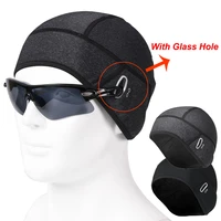 sports cycling caps outdoor motorcycle riding cycling helmet cap hat with glasses holes high elastic headwear winter warm caps