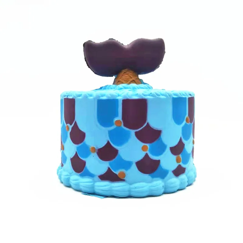 

Mskwee Cute Kawaii Soft Squishy Shark Style Cake Toy Slow Rising for Kids Adults Relieves Stress Anxiety Home Decoration Props