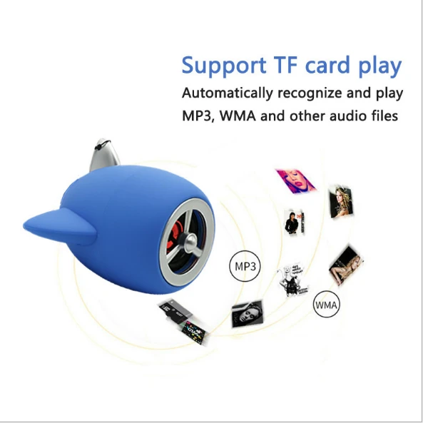 

Mini Wireless Airplane Bluetooth Speaker Outdoors Sports Bass Music With Mic Support TF USB FM Radio for Mobile Phone