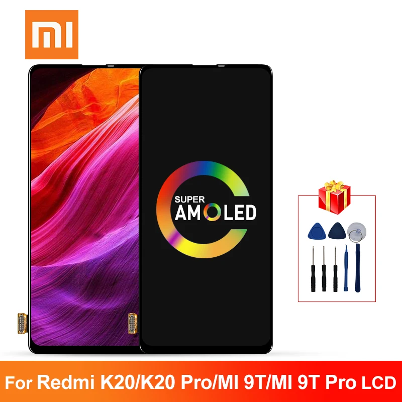 Super AMOLED для Xiaomi MI 9T ЖК дисплей Pro сенсорный экран дигитайзер Redmi K20 Запасная
