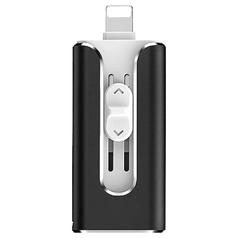 Y12-USB3.0-Black 3 в 1 OTG USB флеш-накопитель Флешка 3,0 16 ГБ 32 ГБ 64 ГБ 128 ГБ флеш-накопитель для iphone 8 7 Plus 6 6s Plus 5s ipad карта памяти ФЛЕШКА usb c flash флешка мини small usb drives - Цвет: Y12-USB3.0-Black