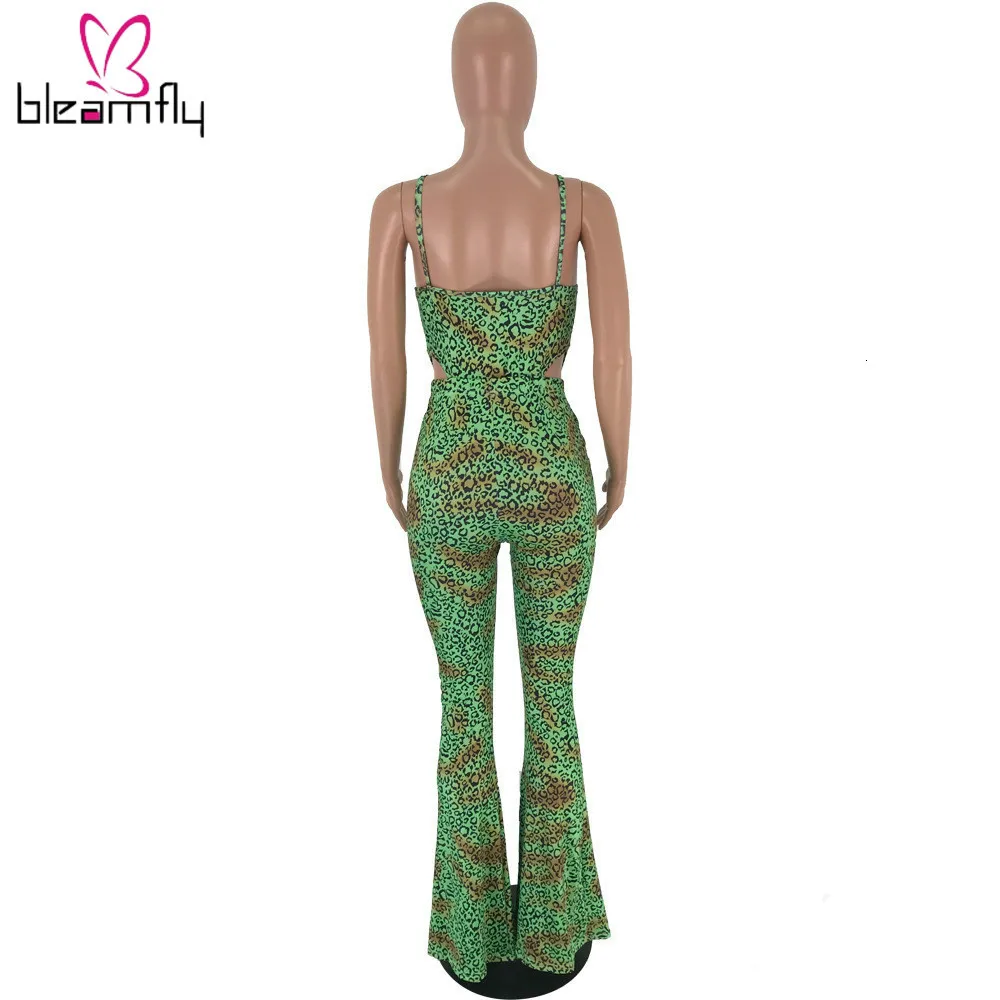 Новинка женский леопардовый костюм на бретельках широкие брюки комплект из двух