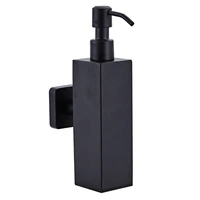 2022 new 200ml wall mounted shower bottle pump stainless steel shampoo dispenser black