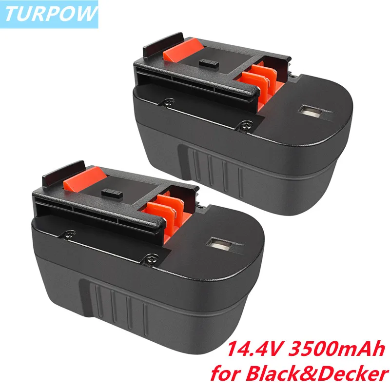 

Turpow for Black&Decker HPB14 14.4V 3500mAh power tool battery BD-1444L/B-8316/BPT1048/FSB 14/A14F/A144EX/HPB14 NI-MH battery