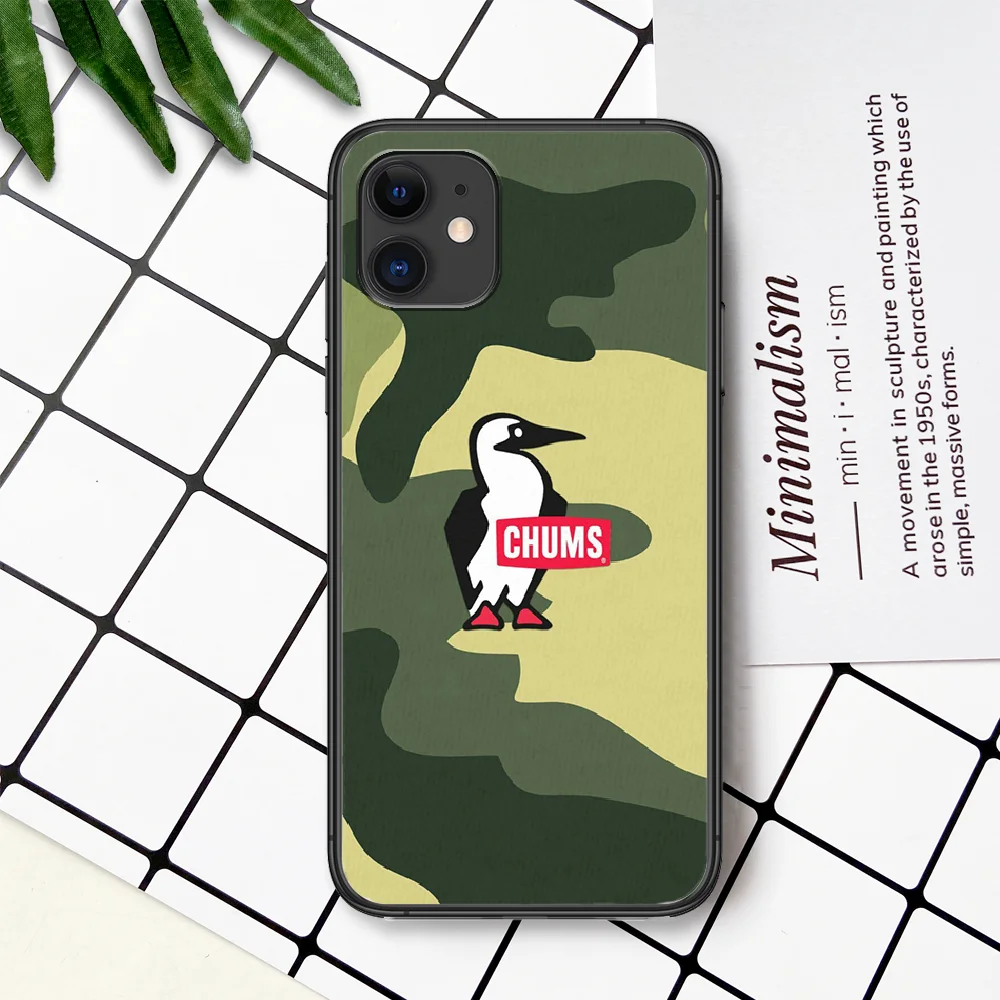 

Fashion Trend Brand Chums Phone Case For IPhone 4 4s 5 5S SE 5C 6 6S 7 8 Plus X XS XR 11 12 Mini Pro Max 2020 black Cover