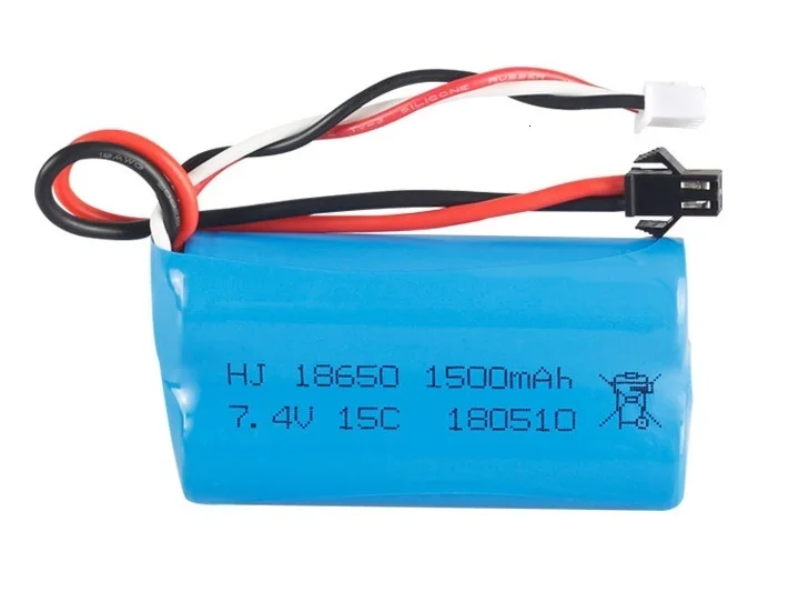 Аккумулятор lipo (SM Plug) 7 4 В 1500 мА · ч для YDI U12A Syma S033g Q1 TK H101 18650 радиоуправляемые